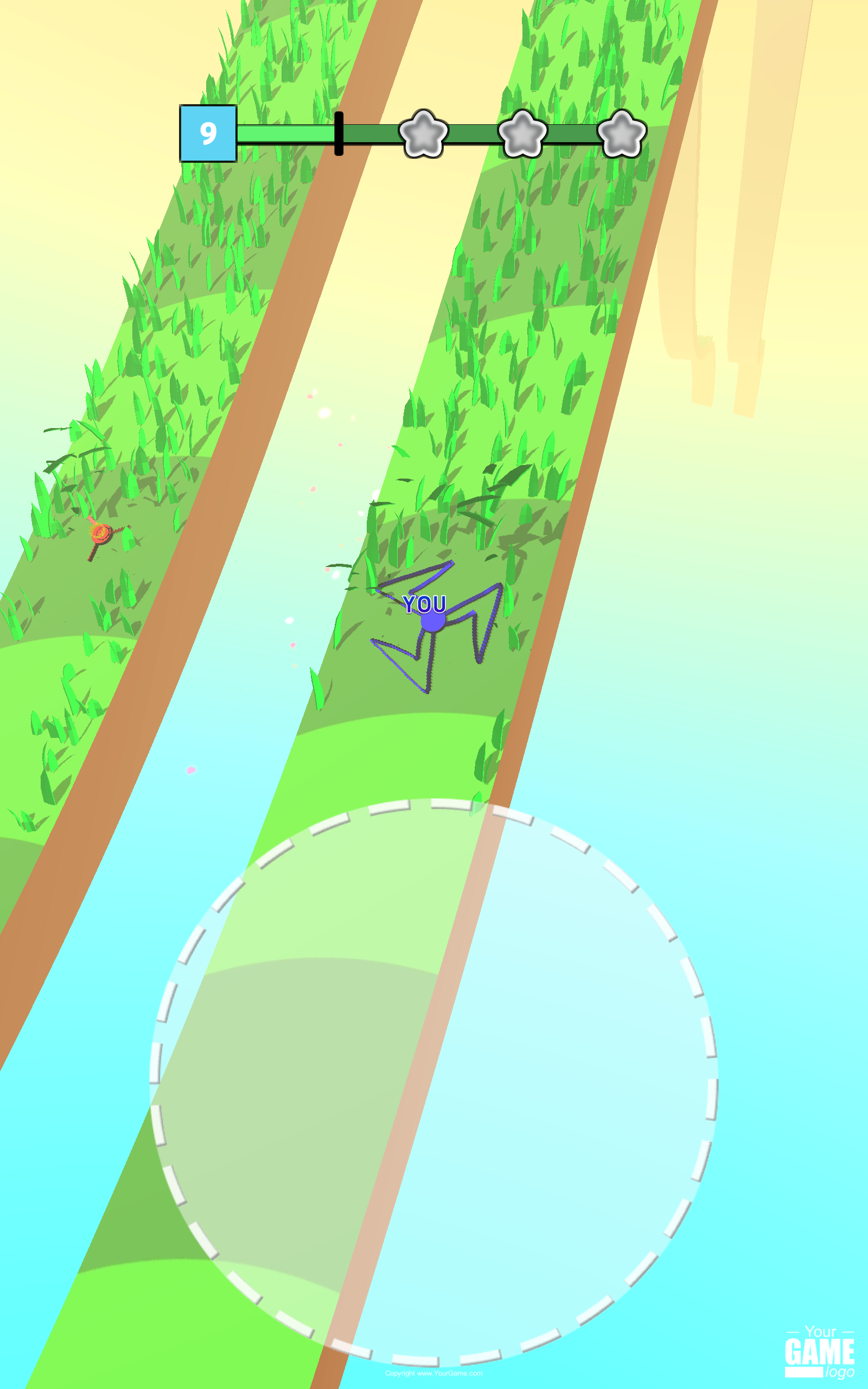 Draw Grass Cutter Game Screenshot