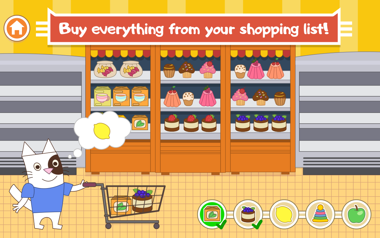 Captura de Tela do Jogo Cats Pets: Store Shopping Games For Boys And Girls