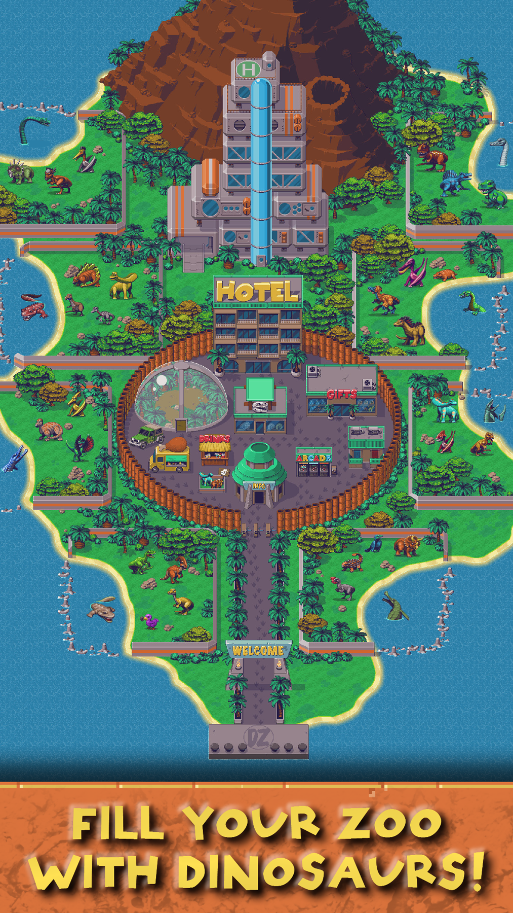 Idle Dino Zoo Game Screenshot