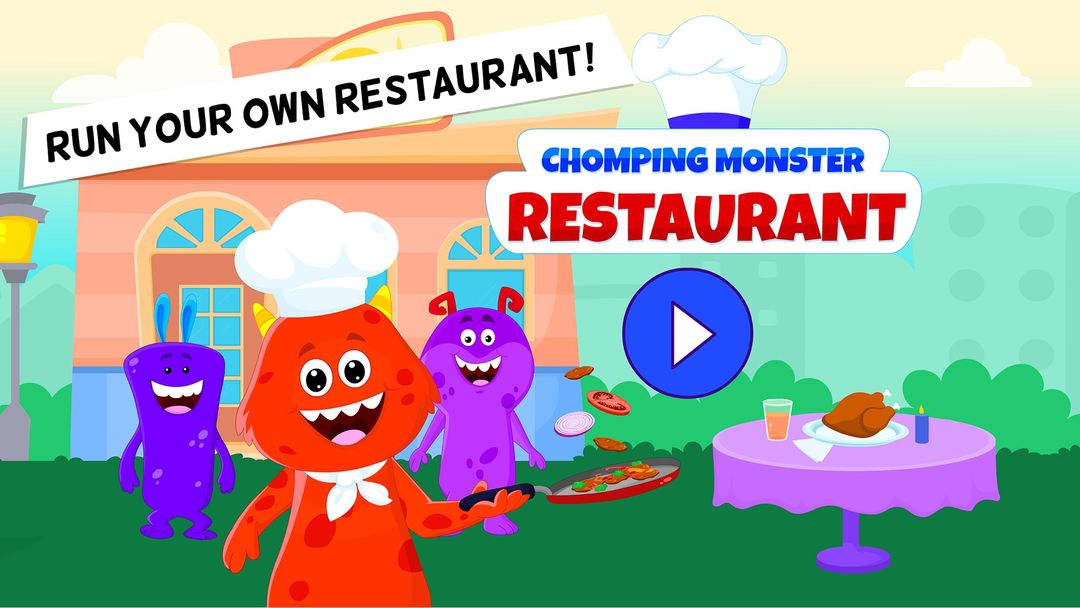 Screenshot of My Monster Town: Restaurant Cooking Games for Kids
