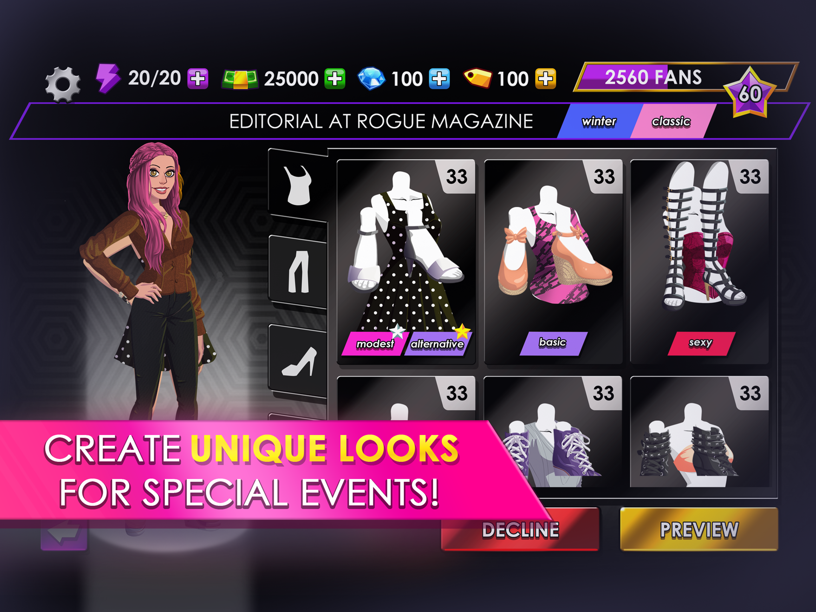 Fashion Fever: Dress Up Game ภาพหน้าจอเกม