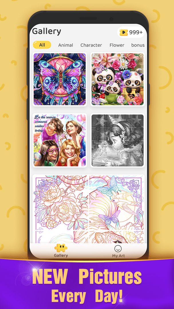 Screenshot of Jigsaw Coloring Puzzle Game - 