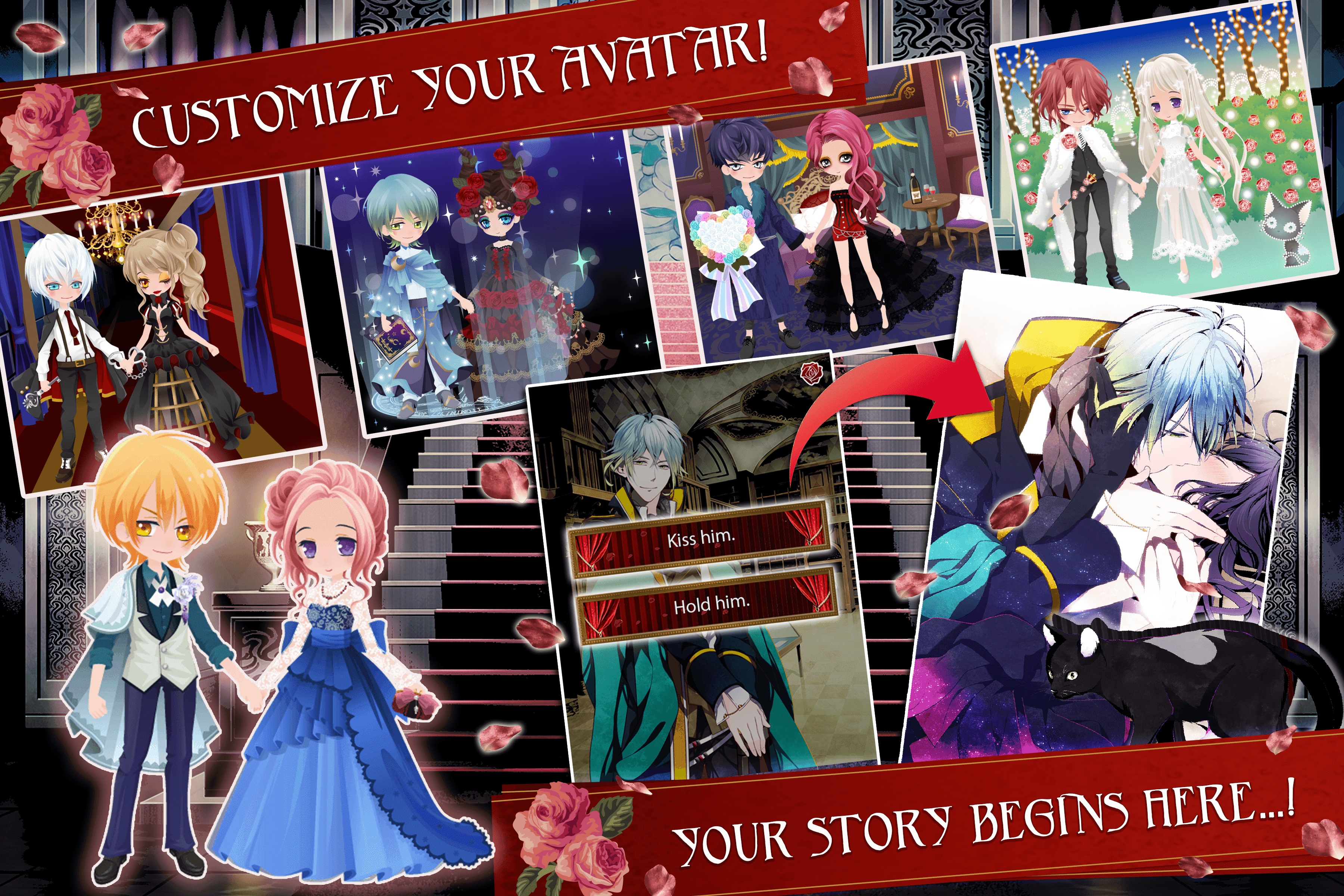Blood in Roses - Otome Game Game Screenshot