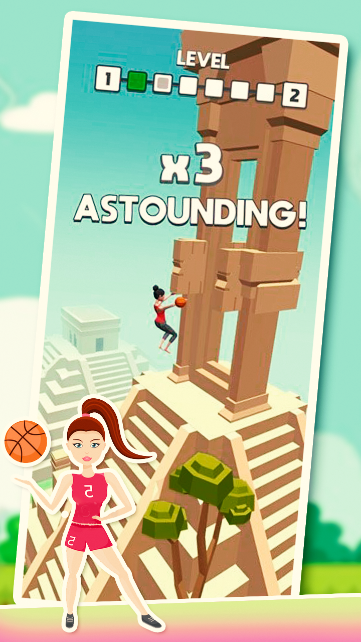 Flip basketball Dunk screenshot game