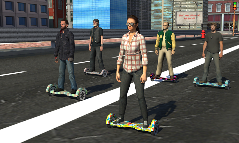 Screenshot 1 of Hoverboard Rider: การแข่งขันที่รุนแรง 1.5