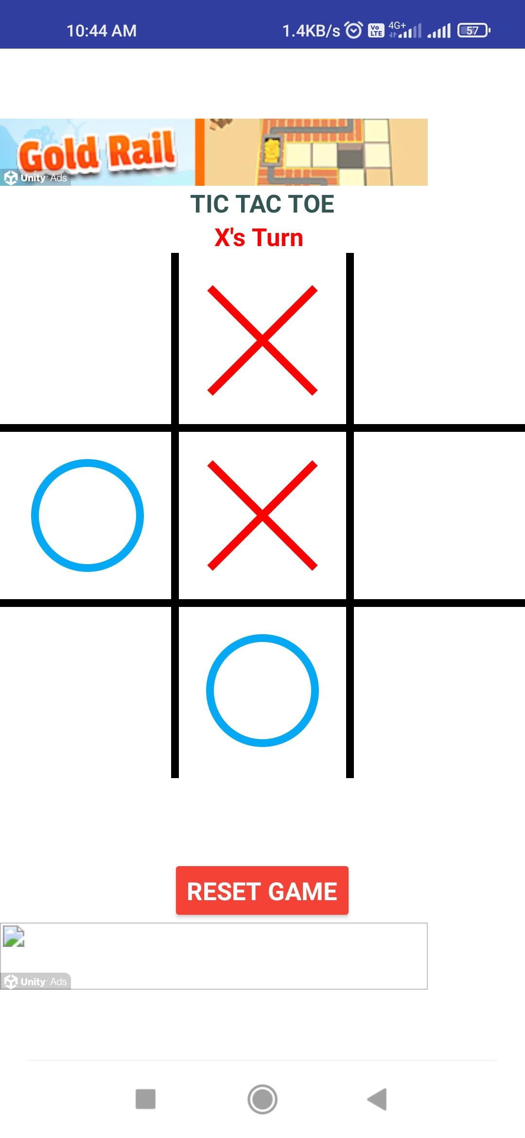 Tic Tac Toe Game Screenshot