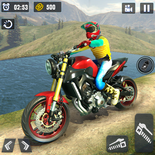 Uphill Offroad Motorbike Rider