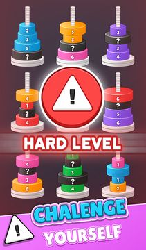 Hanoi Tower - Color Sort 3d Game Screenshot