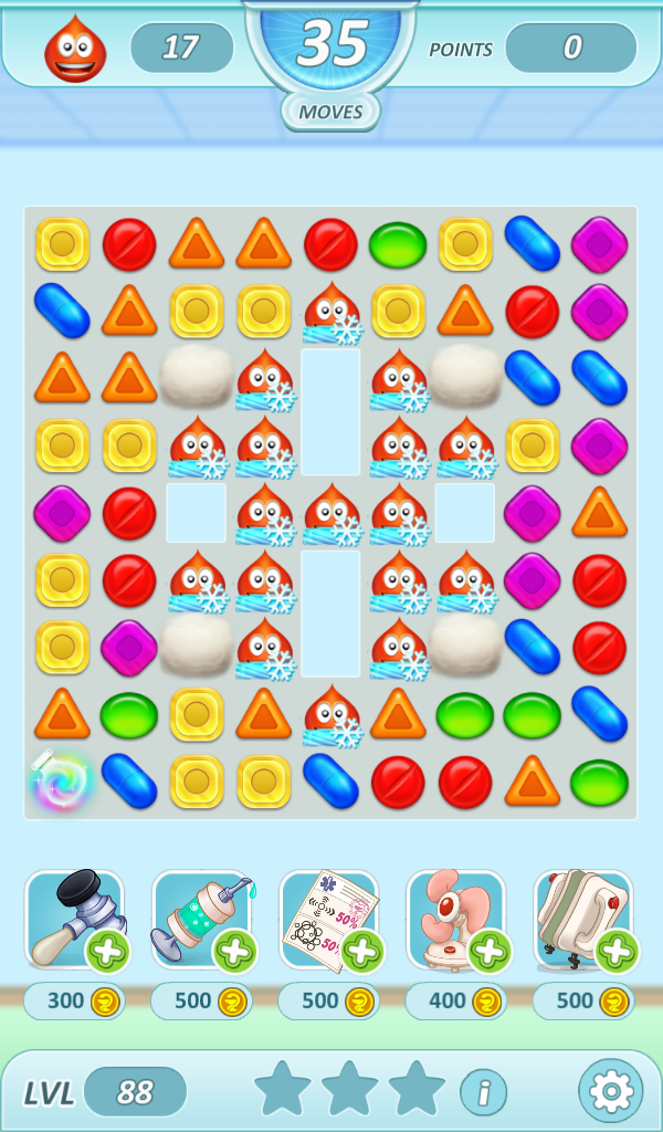 Interns: Match 3 Game Screenshot