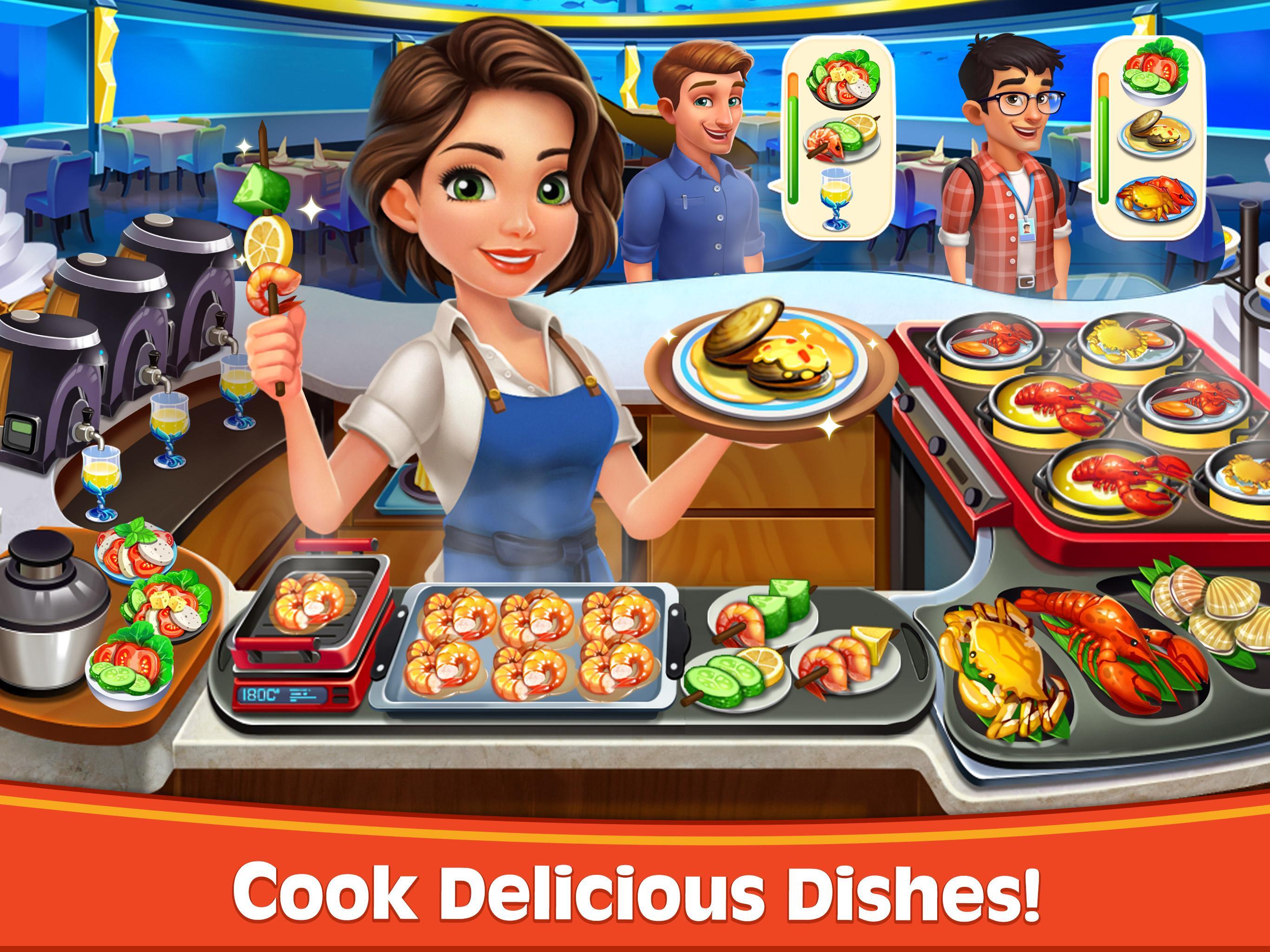 Cooking Rush - Chef's Fever Games 遊戲截圖