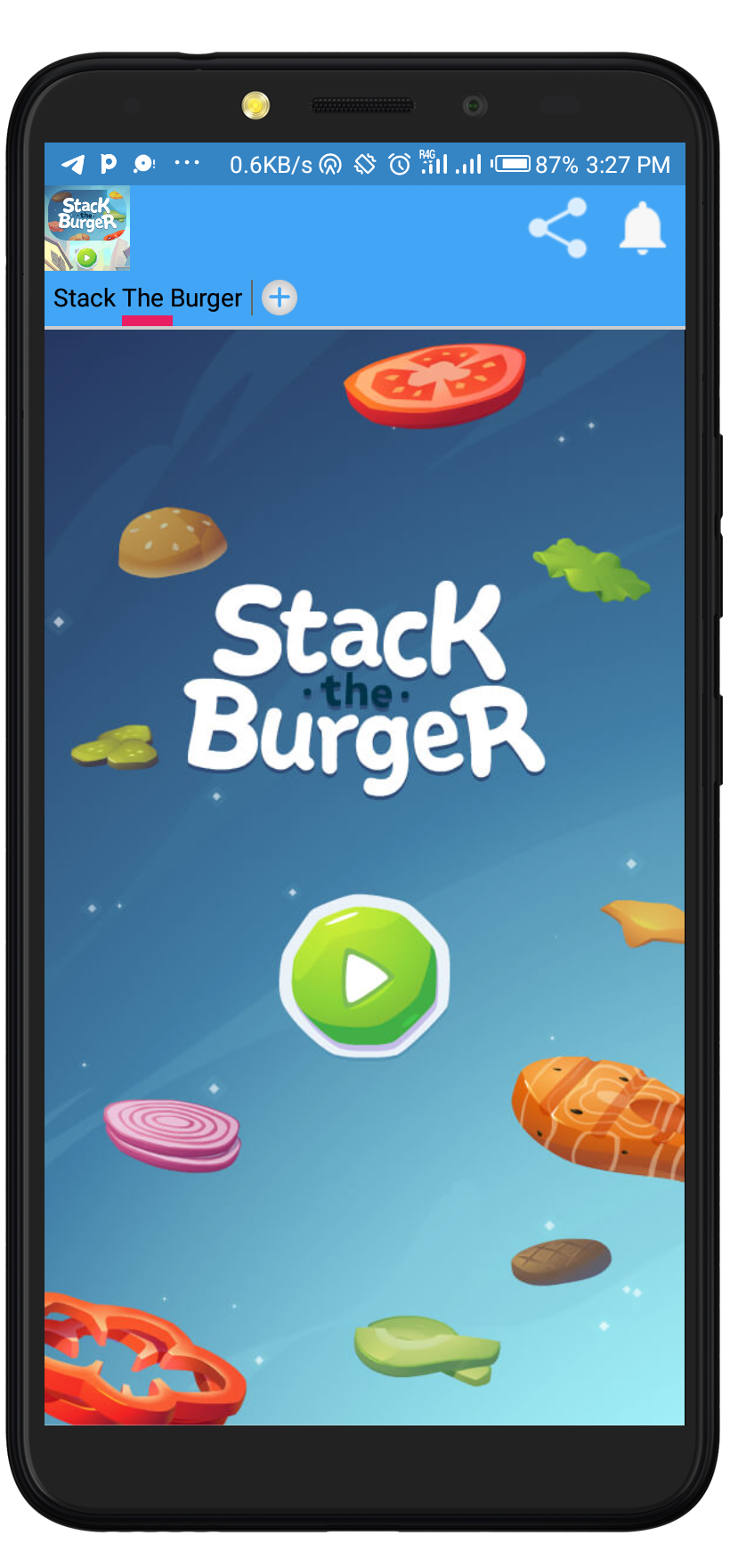 Stack The Burger ゲームのスクリーンショット