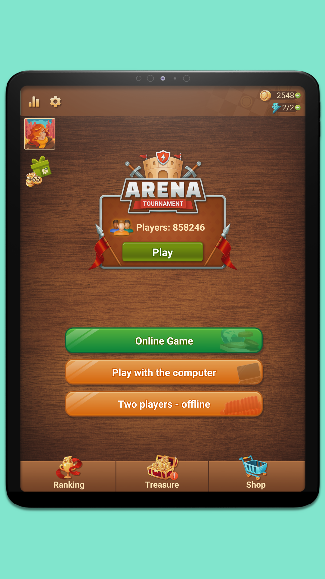 Checkers Online Game Screenshot