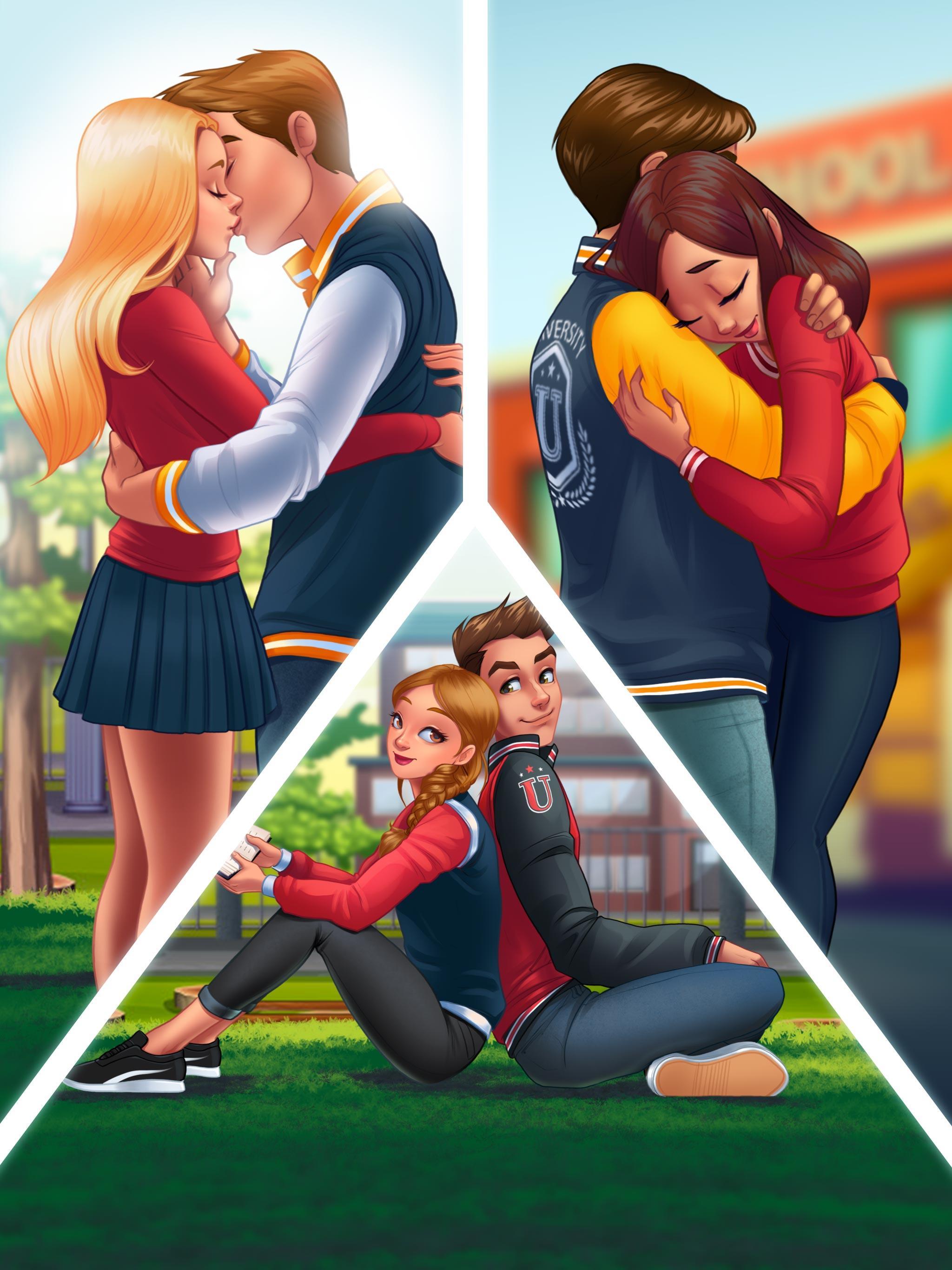 Girl's High School Love Story: Free Salon Makeover Game Screenshot
