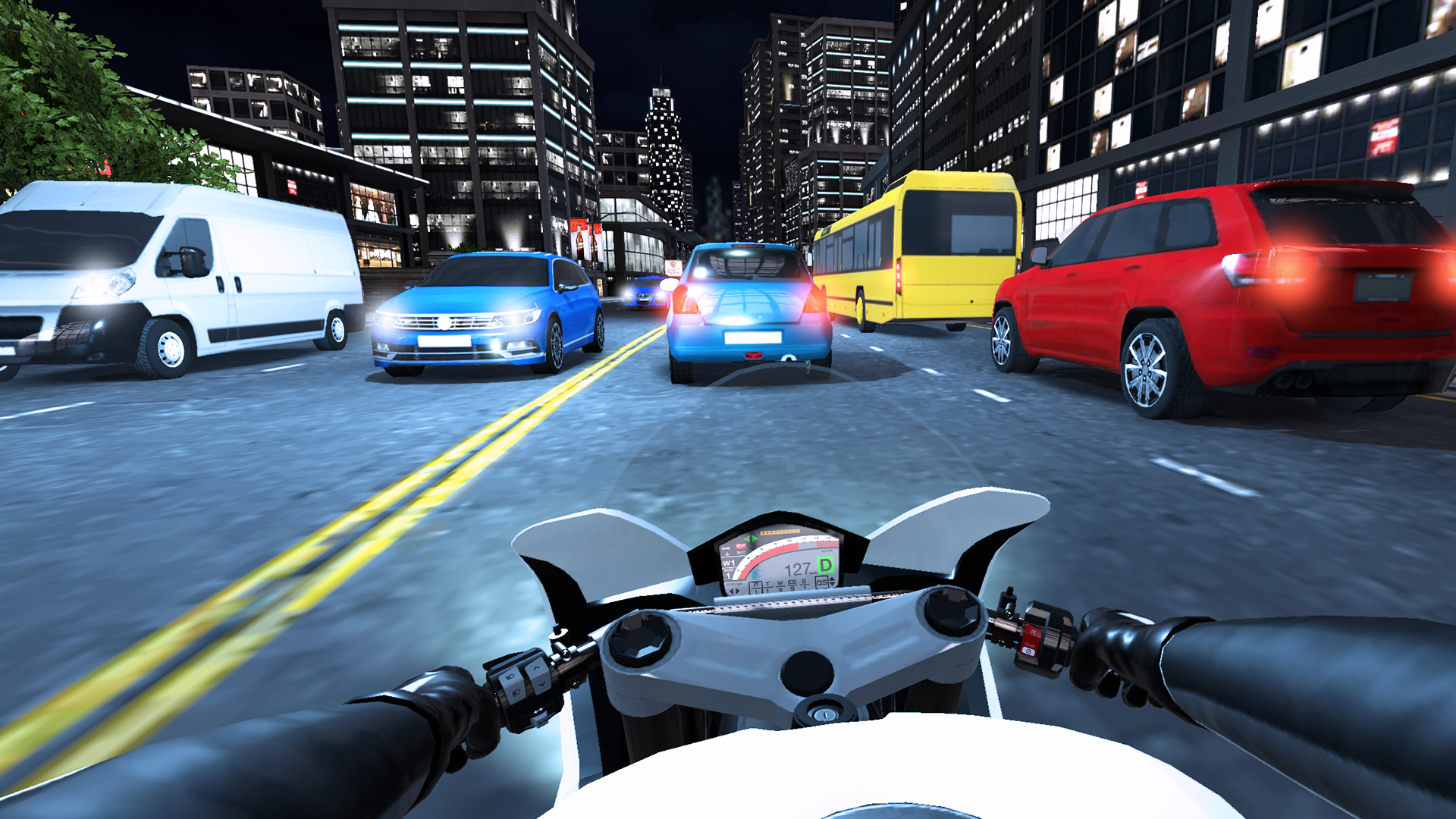 Cuplikan Layar Game Traffic Moto Racing 2024