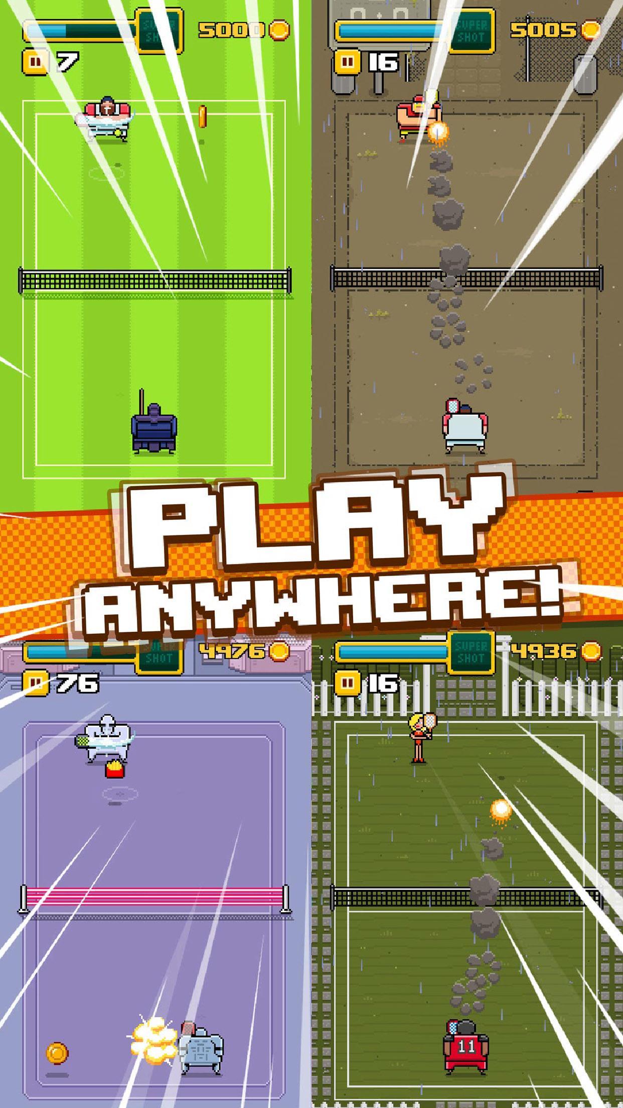 Timber Tennis 遊戲截圖