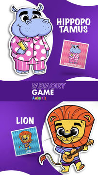 Скриншот игры Memory Game Animals