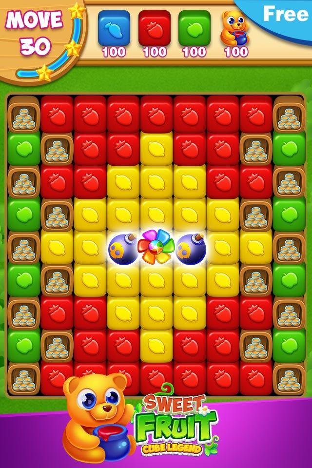 Sweet Fruit Cube Game Screenshot