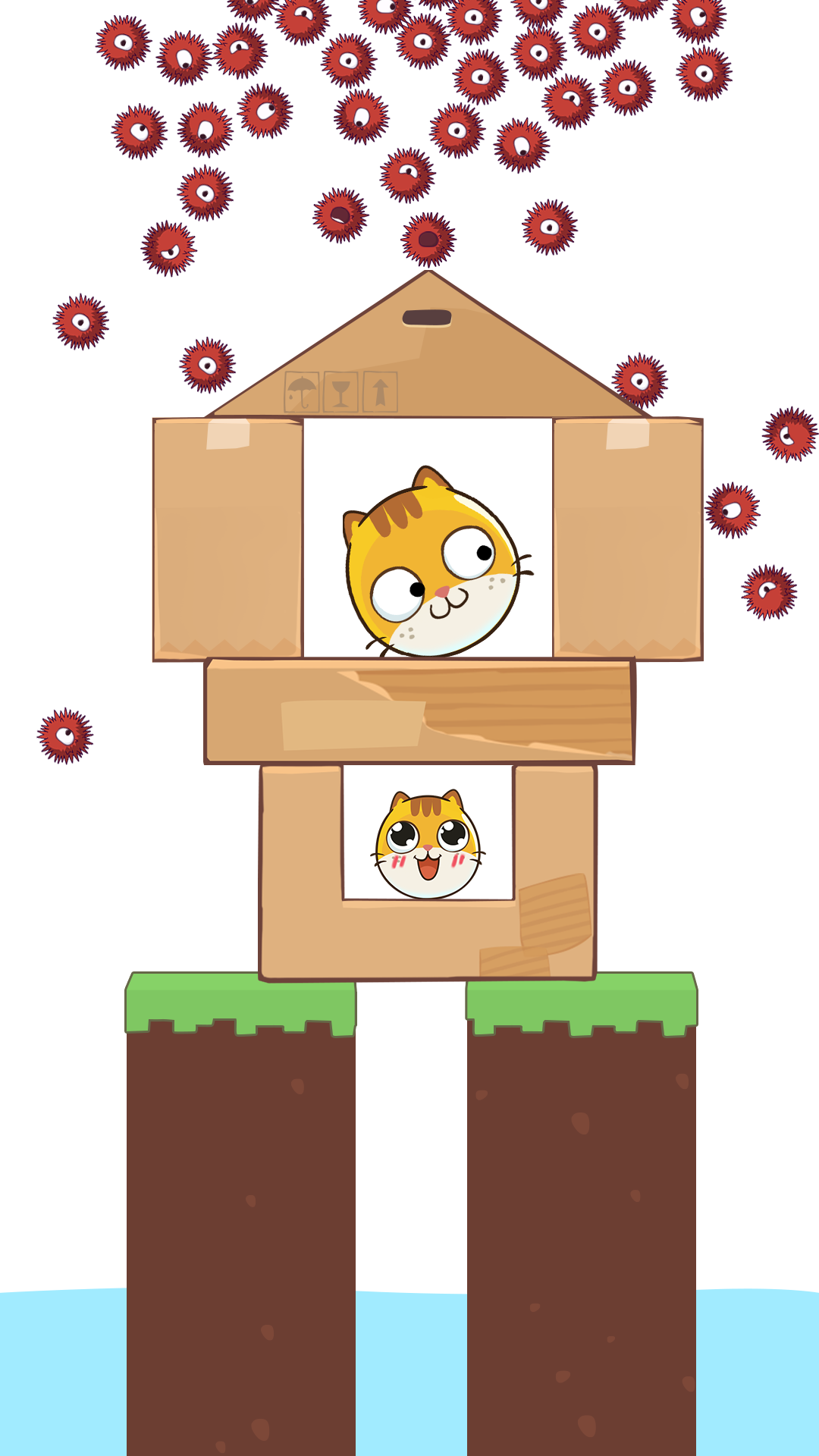 Hide Cat: Tap to save Game Screenshot