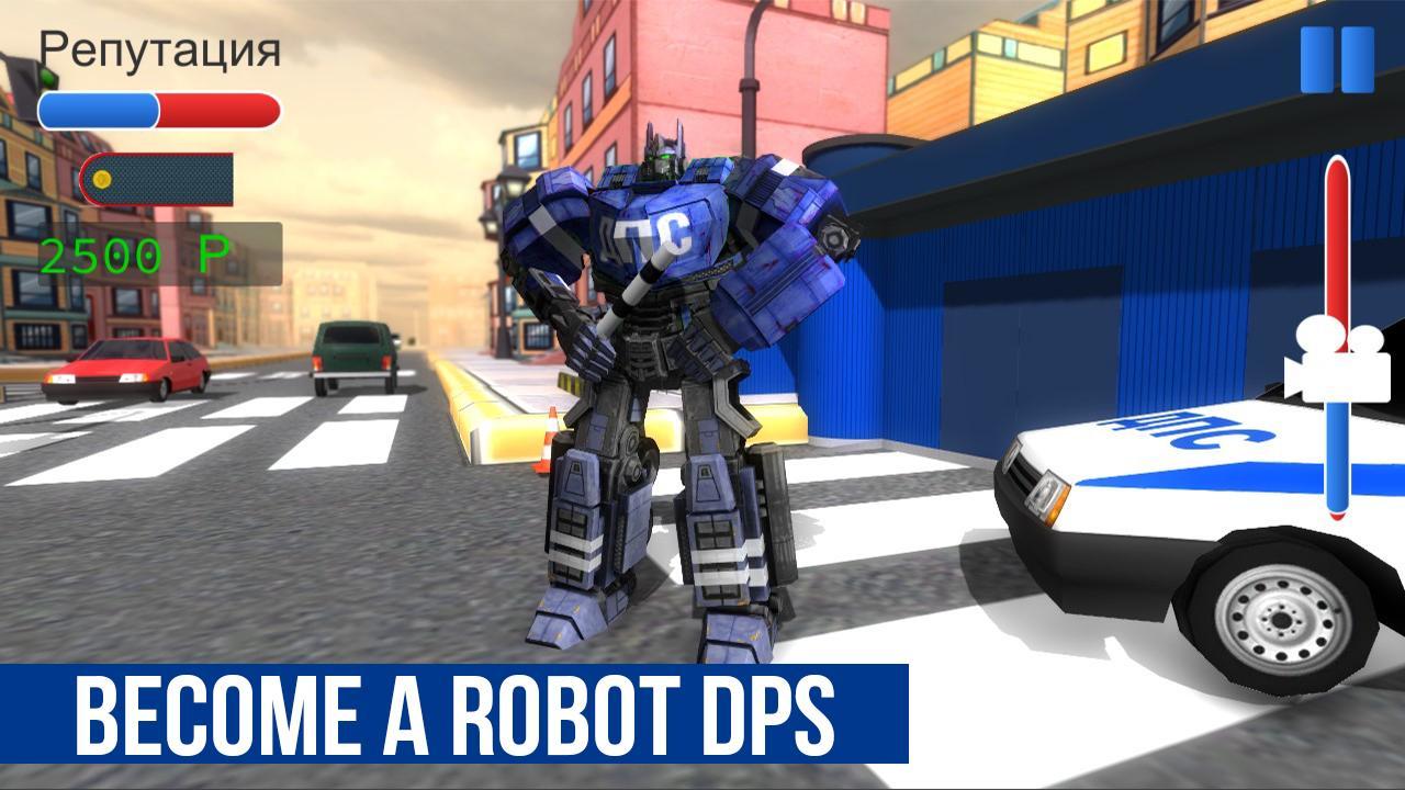 Traffic Police X Ray Robot 3D Game Screenshot