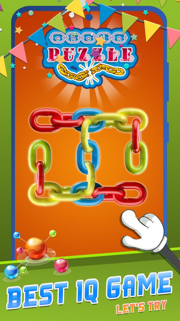 Screenshot of Dot Knot Chain & Color Puzzle