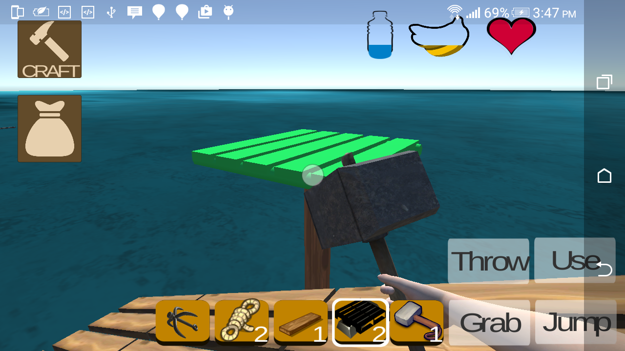 Raft Survival Craft.io Game Screenshot