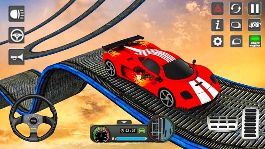 Impossible Car Stunt Simulator Game Screenshot