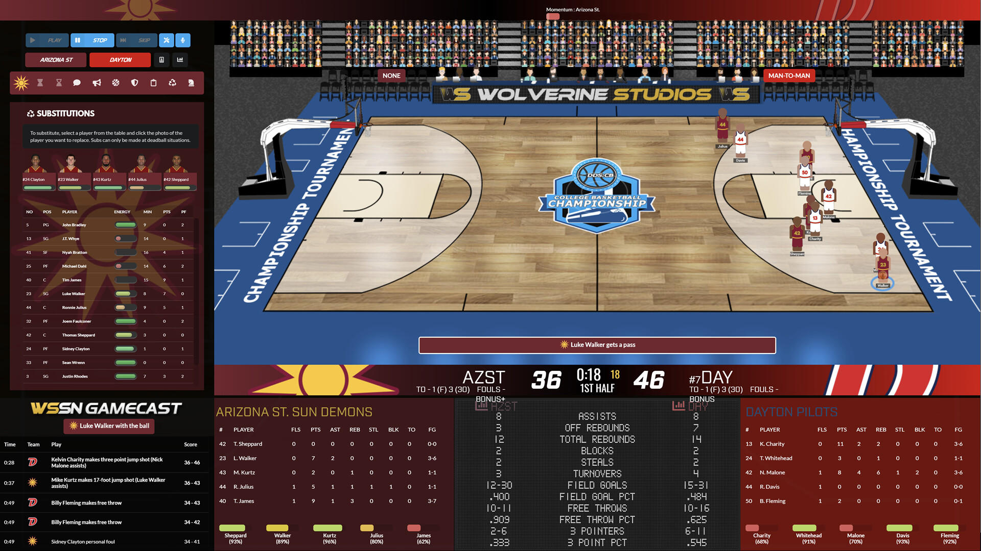 Screenshot 1 of 選秀日運動：2024 年大學籃球 