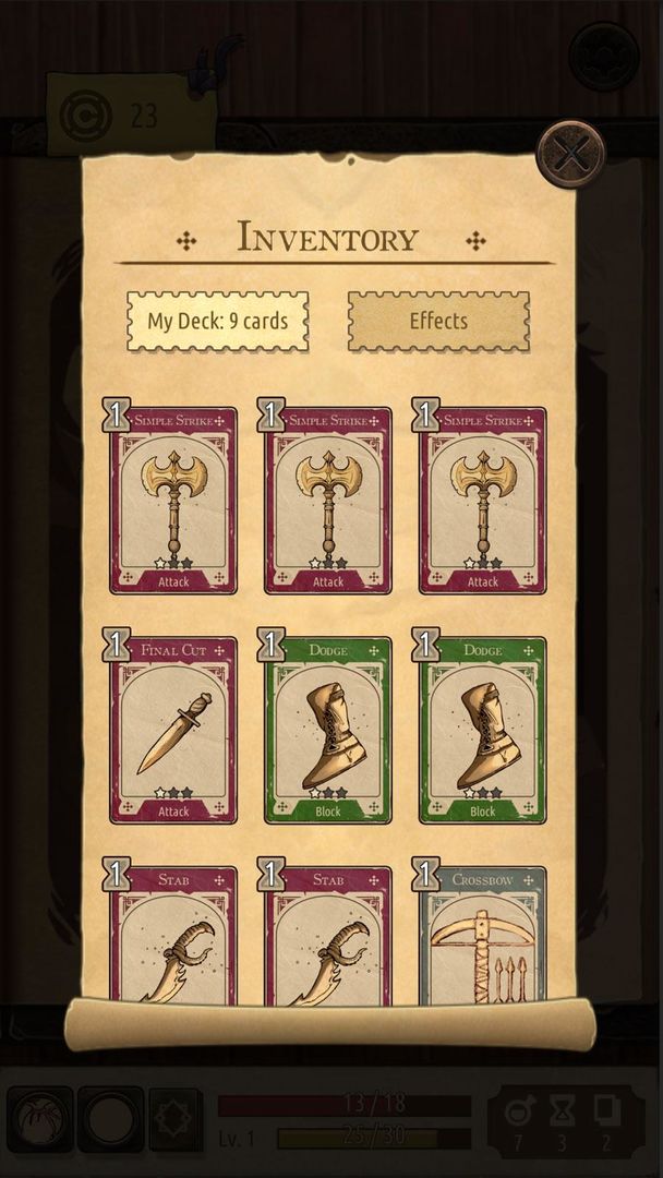 Screenshot of Spellsword Cards: Origins