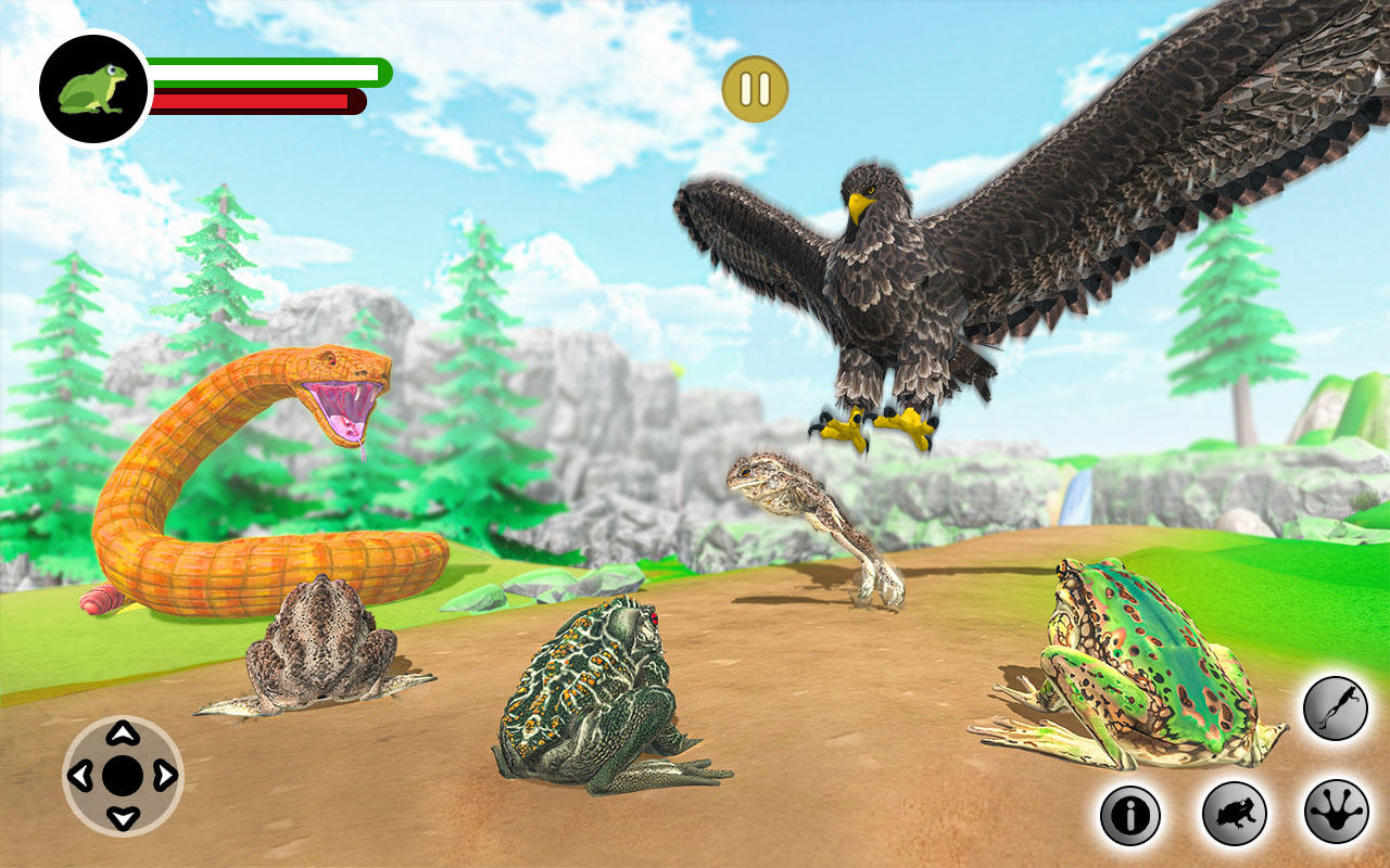 Wild Forest Frog Simulator ภาพหน้าจอเกม