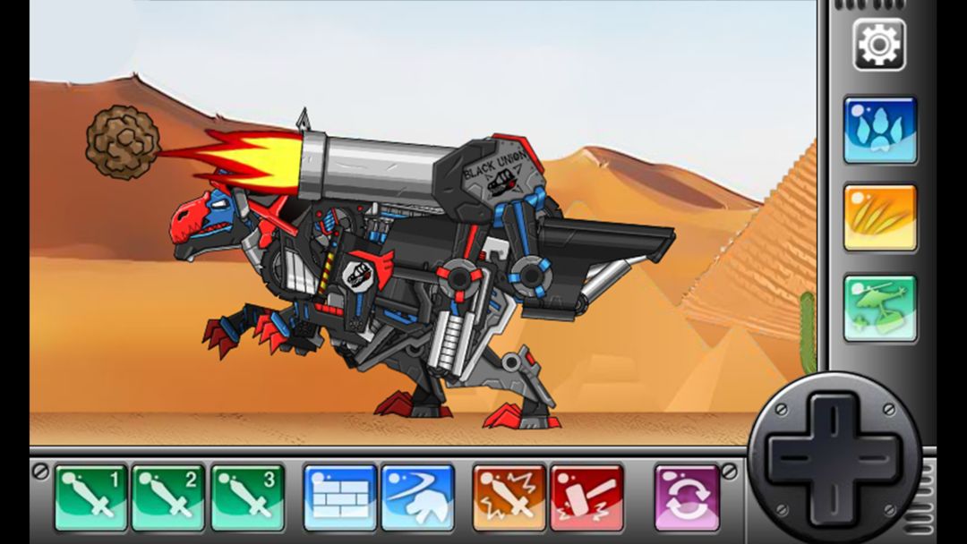 메갈로사우루스 - 합체! 다이노 로봇: 공룡 조립 게임 게임 스크린 샷