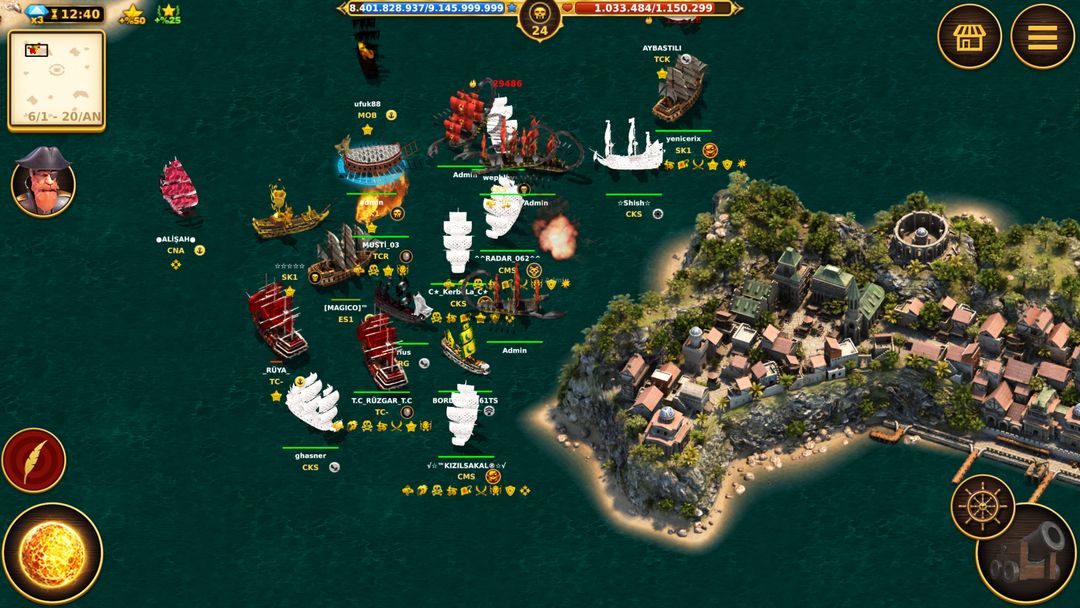 Screenshot of Son Korsan Pirate MMO