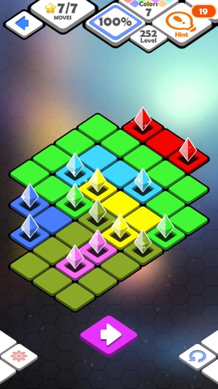 Screenshot 1 of 顏色鏈接拼圖 - Color Link  Puzzle 1.2.1