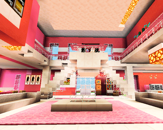 Screenshot 1 of Mapa ng mga larong pink dollhouse para sa MCPE roblox ed. 1.0
