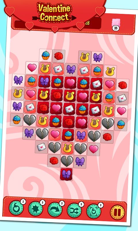 Valentine Connect screenshot game