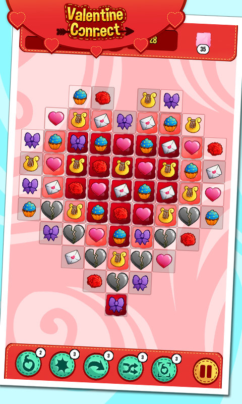 Valentine Connect ภาพหน้าจอเกม