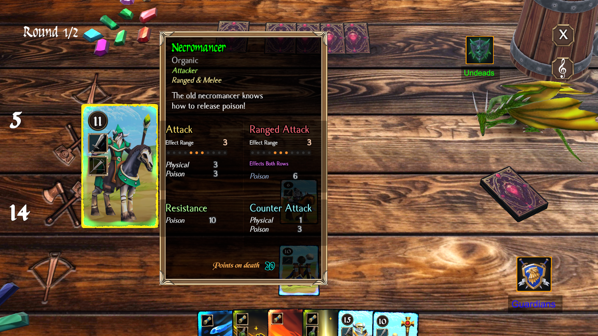 Mystic Tavern Card Battle Game Screenshot