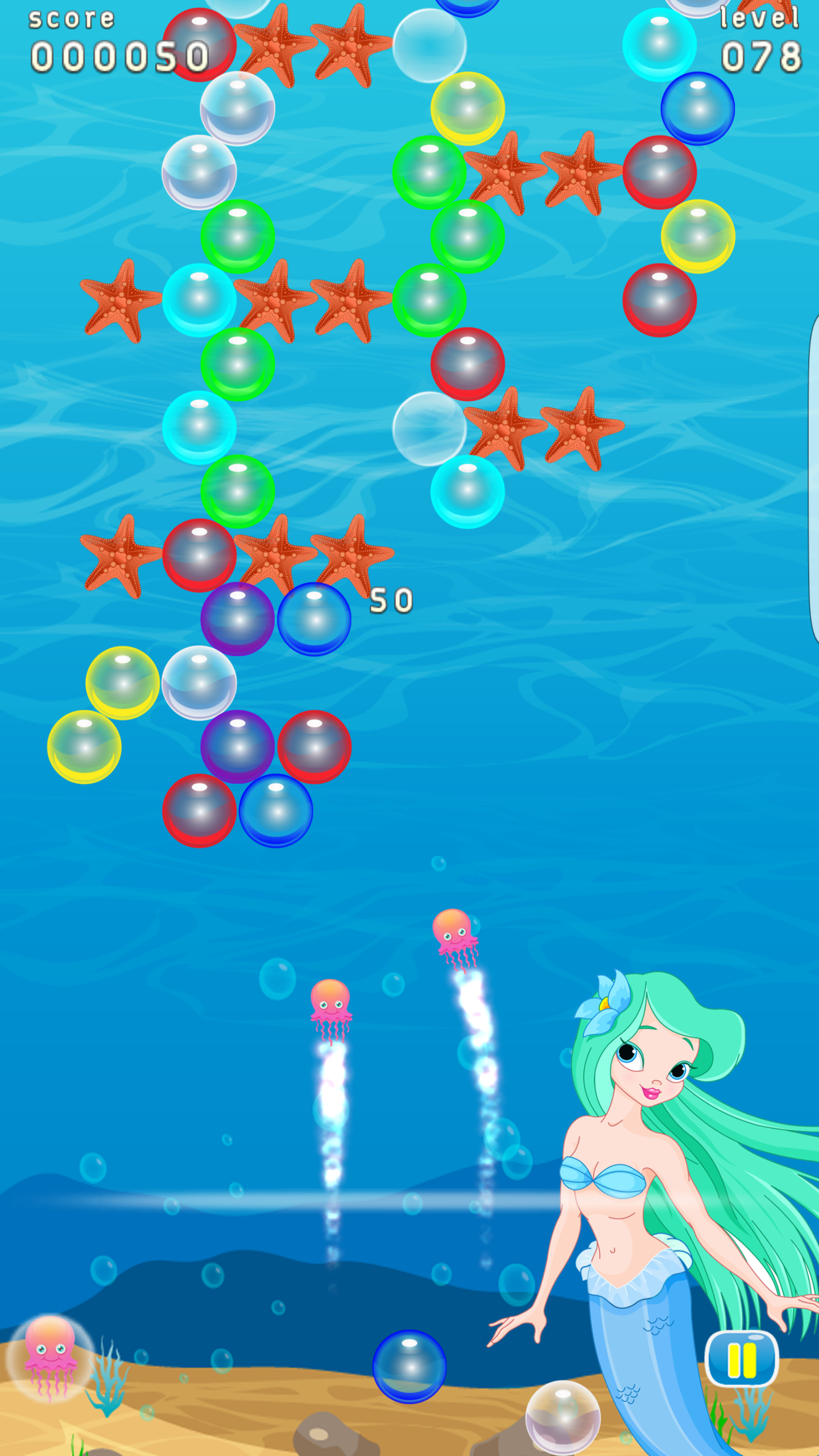 Cuplikan Layar Game Bubble Shooter - Mermaids