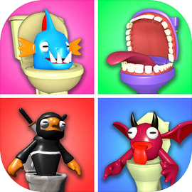 Merge Toilet 3d Beetle Monster