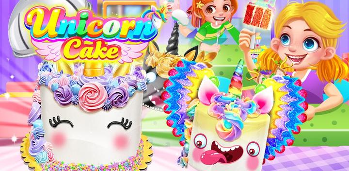 Banner of Unicorn Food - Sweet Rainbow Cake Desserts Bakery 3.1.3