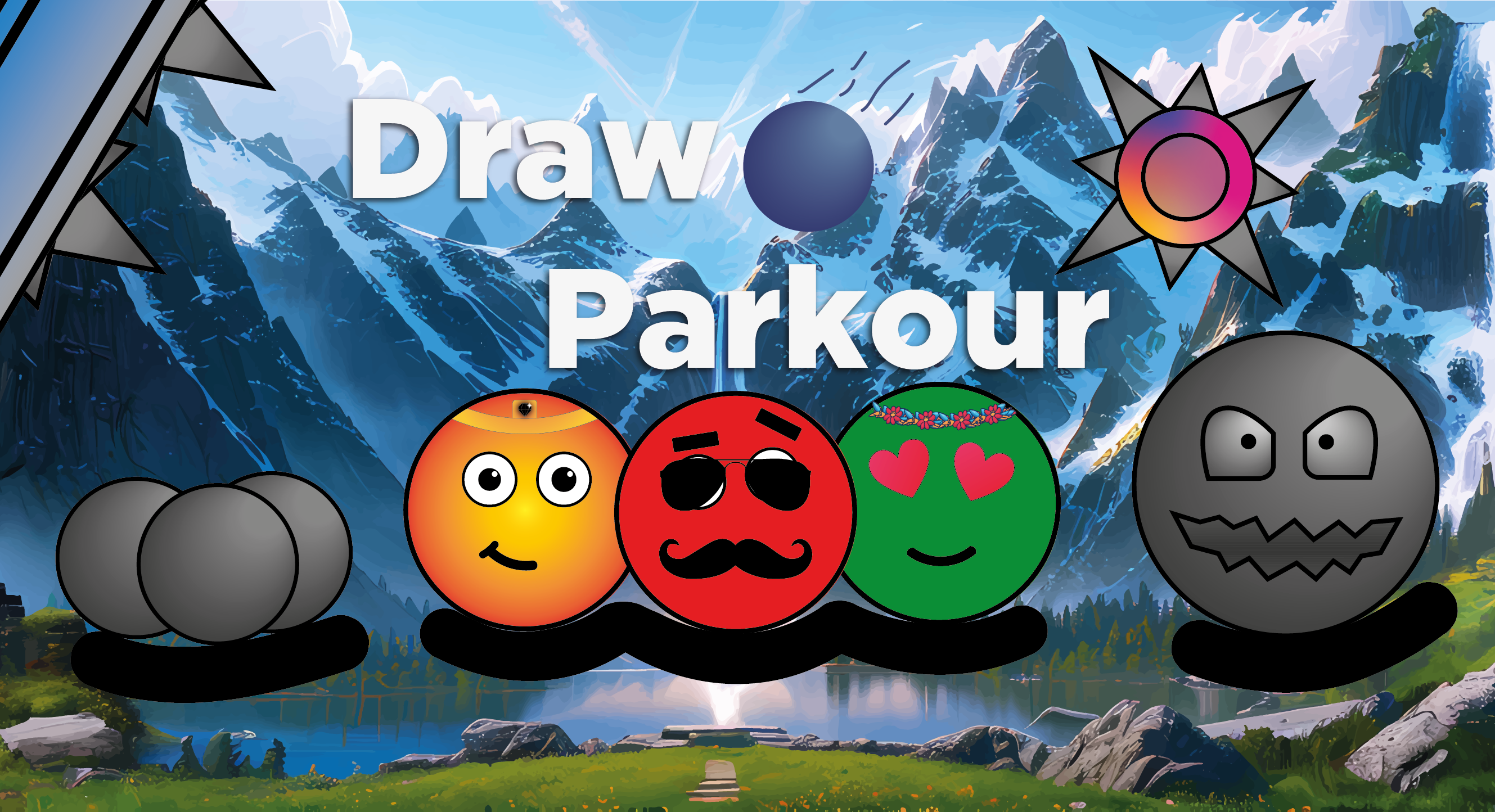 Скриншот игры Draw Parkour