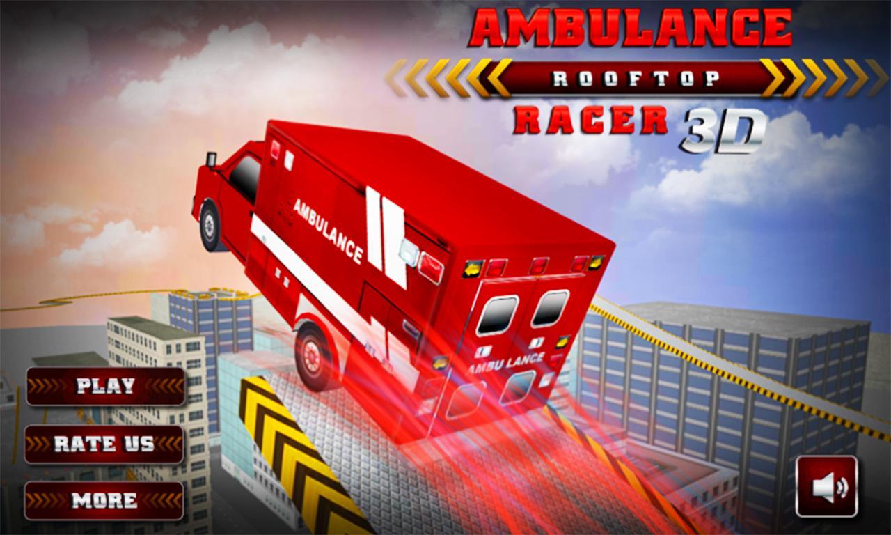 Ambulance Rooftop Racer 3D ภาพหน้าจอเกม