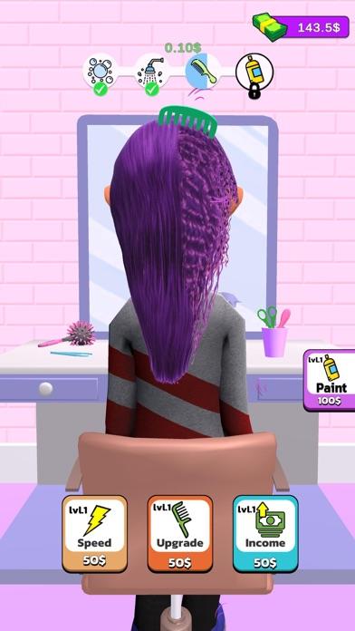 Hair Salon: Idle Clicker Game Game Screenshot