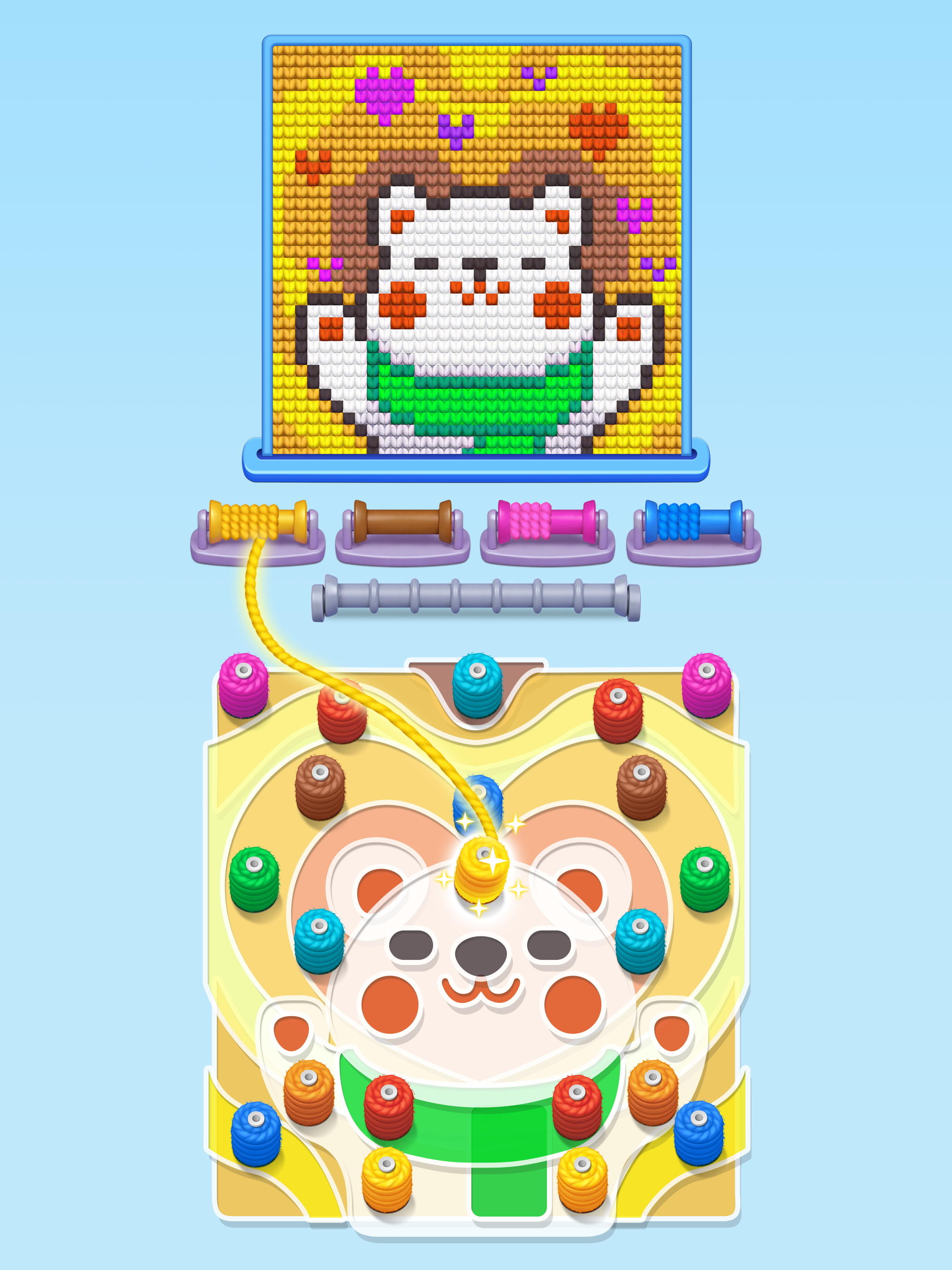 Color Wool Screw Game Screenshot