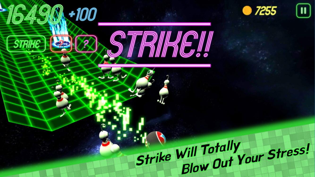 Galaxy Retro Bowling Game Screenshot