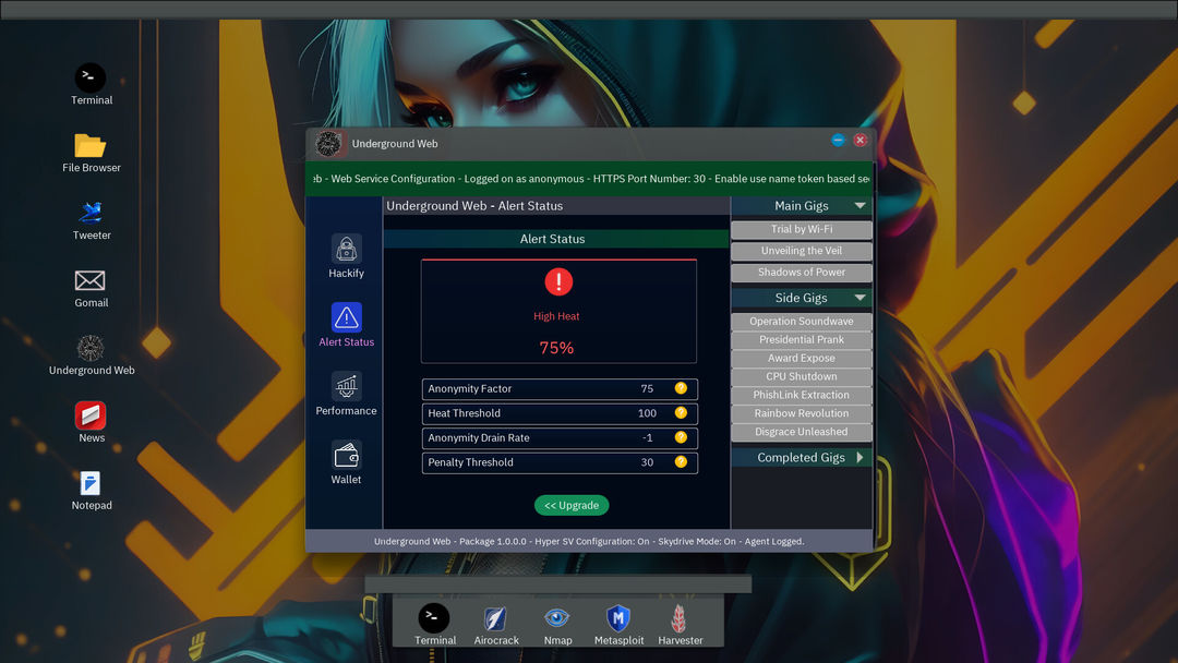 Screenshot of Anonymous Hacker Simulator: Prologue