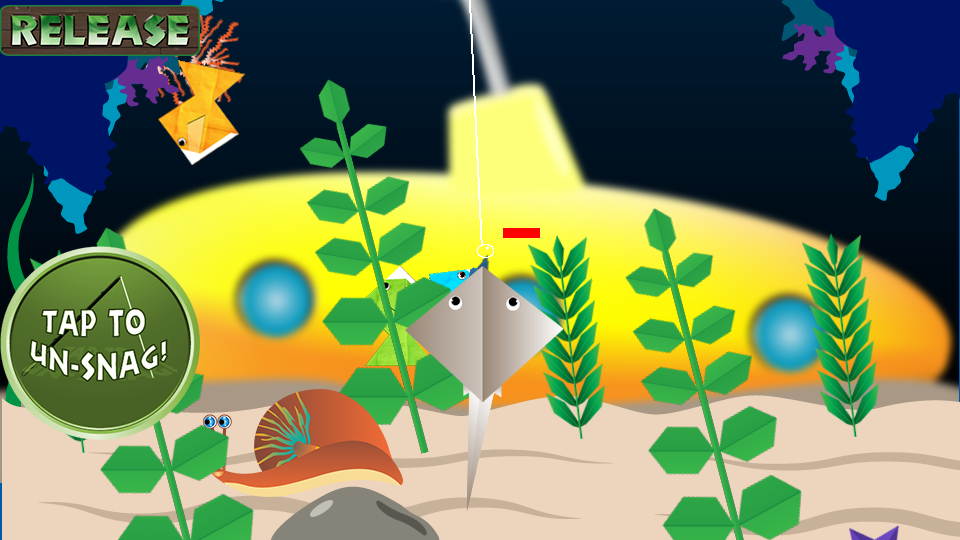 Folded Fishing Game Screenshot