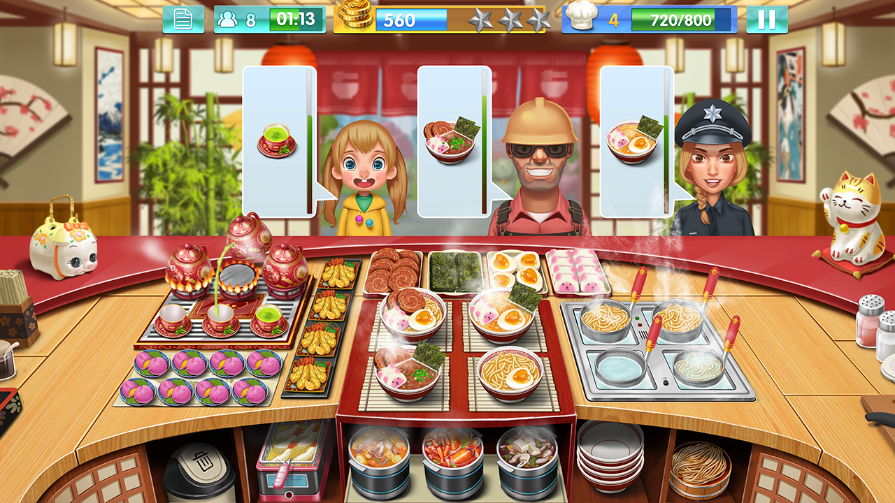 Cuplikan Layar Game Crazy Cooking - Star Chef