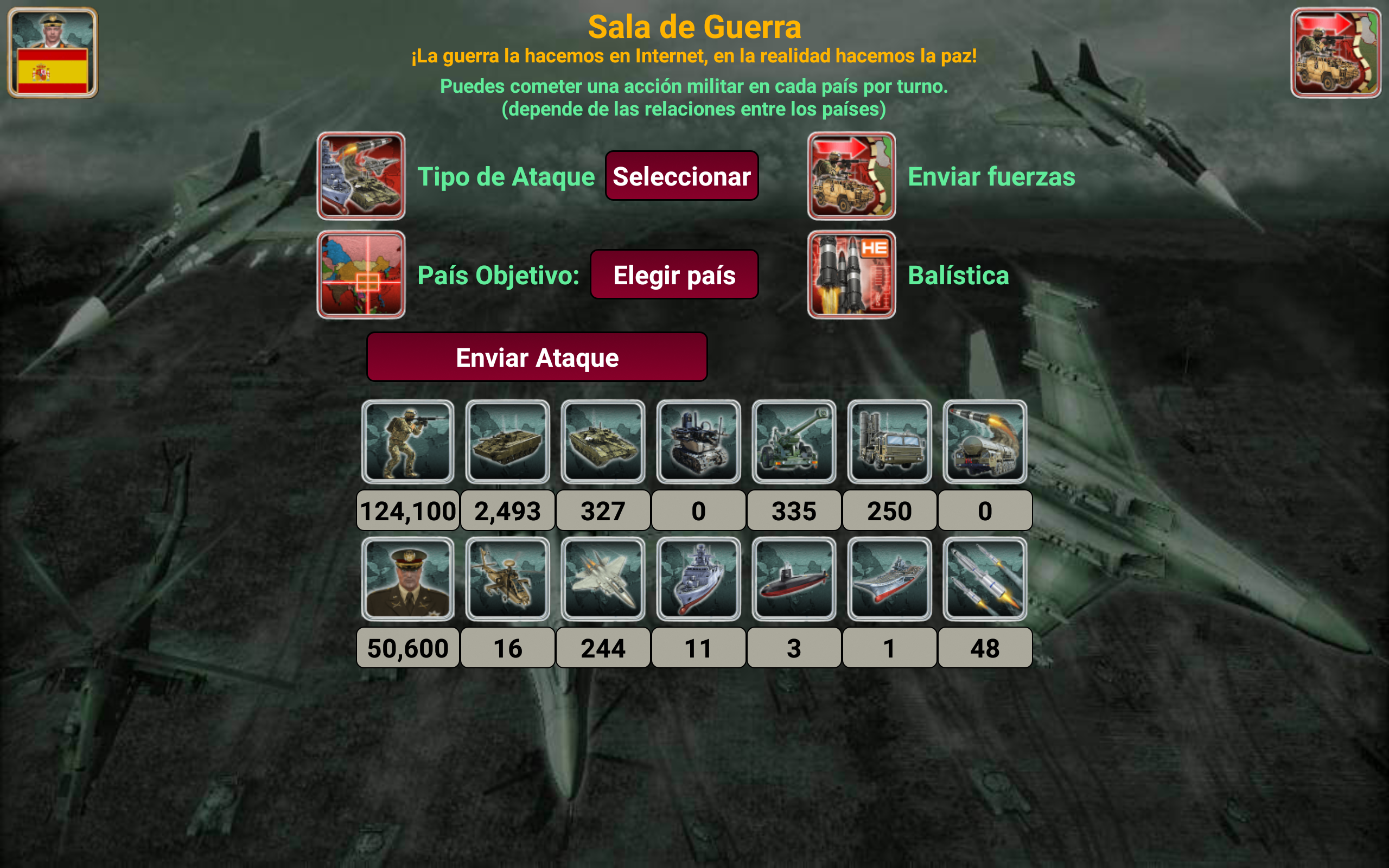 Captura de Pantalla del Juego Imperio de Europa