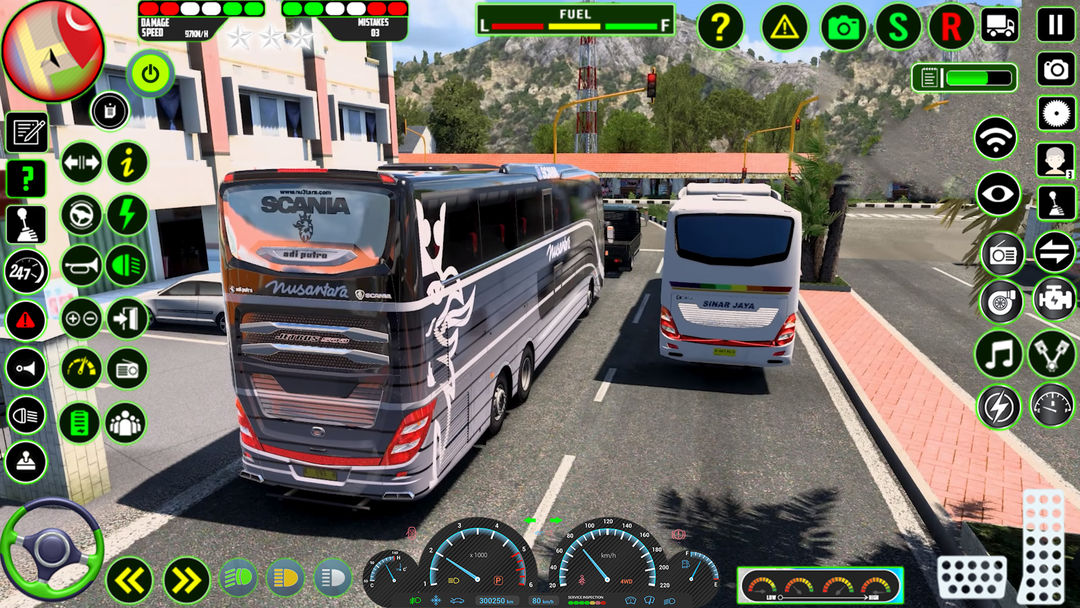 도시 버스 운전 모의 실험 장치 3D 게임 스크린 샷
