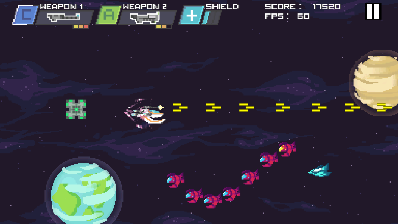 Pixel Space Shooter! ภาพหน้าจอเกม